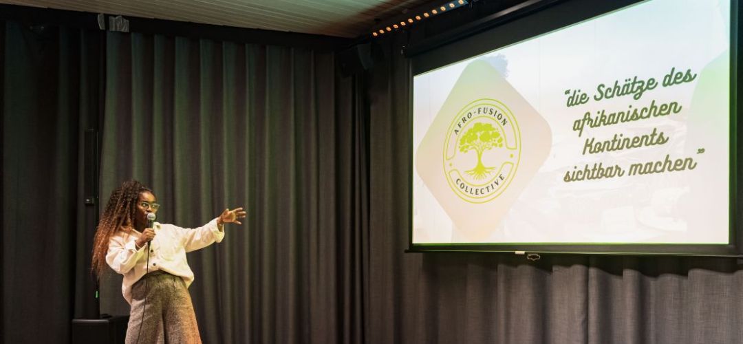 Rufine Songue präsentiert die Idee von Afro Fusion Collective gUG